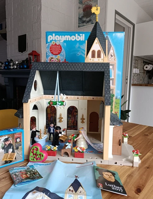 PLAYMOBIL 4296 Église Chapelle - Mariage Orgue Cloche - Boîte Neuve