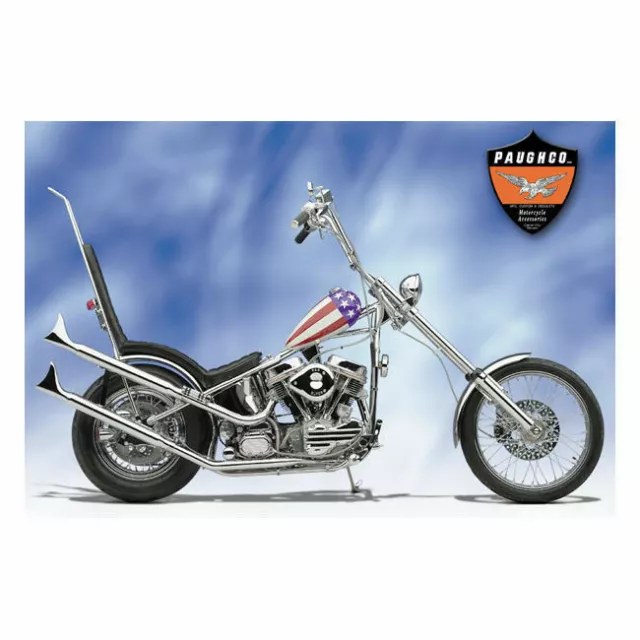 Paughco Silencieux Fishtail 22,5 " Avec Support Chrome, pour Harley-Davidson