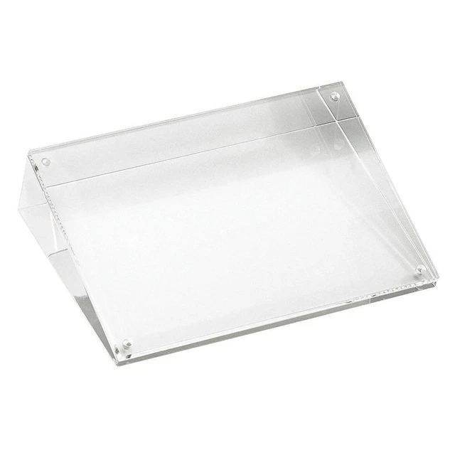 TABLECRAFT PRODUCTS COMPANY ACHS46 Card Holder,Slanted,Acrylic,4x6