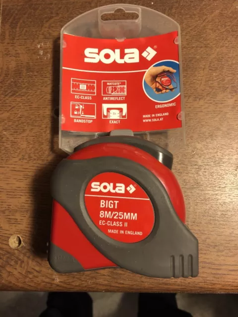 Sola Big T 8 M* Rollmaßband * Taschenmaßband* Rollmeter