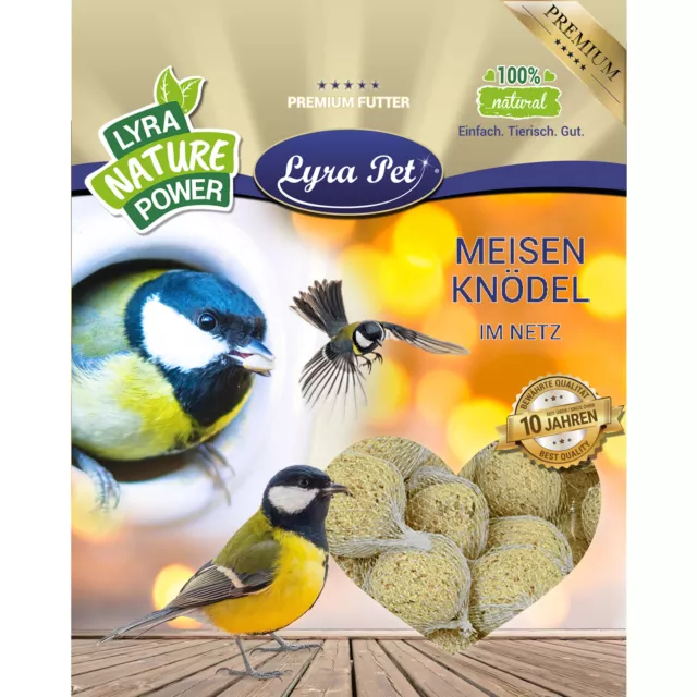 200 x 90 g Meisenknödel mit Netz Wildvogelfutter Vögel Lyra Pet® HK Österreich