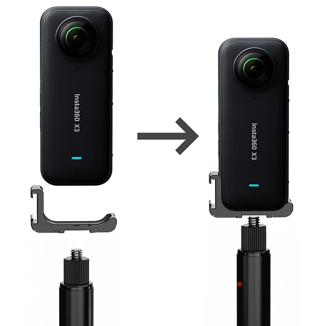 L Plate Mount Holder Aluminum Alloy for Insta360 One X2/X3 Action Camera Parts