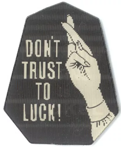 Don't Trust to Luck - This Chromium Plating is Nickel 1950's VARI-VUE Lenticular