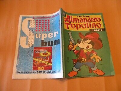 Almanacco Topolino 1965 N.7 Mondadori Disney Originale Molto Buono Bollini