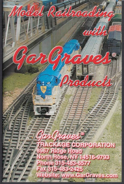 GarGraves Model Railroading Track Catalog 1995 O O-27 O-72 Super O S Standard &C