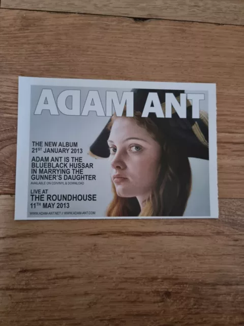 Tnewm36 Advert 5X8 Adam Ant: The New Album