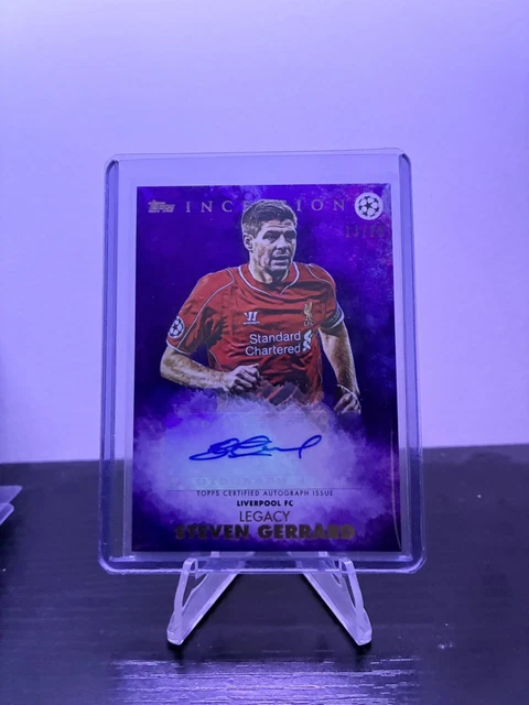 2023 TOPPS FINEST The Man autographe Steven Gerrard Auto /350 Liverpool