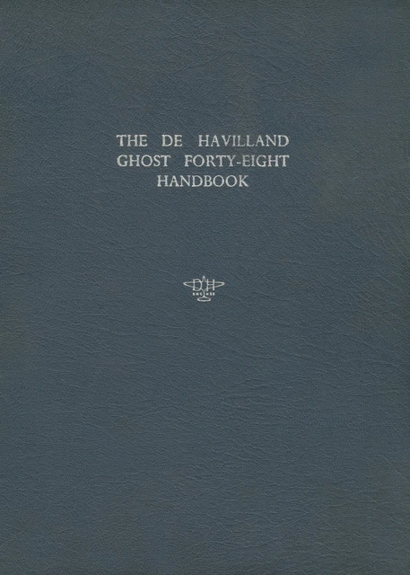 DE HAVILLAND GHOST 48 JET ENGINEOPERATION, MAINT. & OVERHAUL. DOWNLOAD