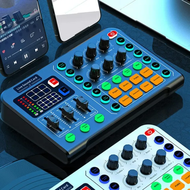 SOUND　Mixer　PicClick　LIVE　Bluetooth　Soundcard　CARD　Professional　Studio　Record　UK　Microphone　£30.00