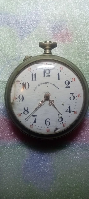 Boîtier Et Cadran Vintage De Montre De Poche E. Rosskopf & Cie - Suisse, Argent, Sans Mouvement