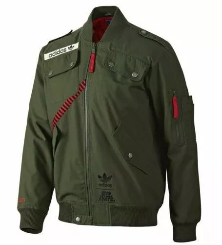 Adidas Star Wars Flight Han Solo Galactic Scoundrel Falcon Olive Track Jacket