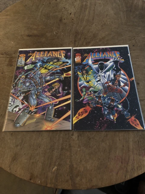 "THE ALLIANCE" Issue #1 w/ VARIANT Cover Lot of 2 Both Covers 1995 Image Comics!