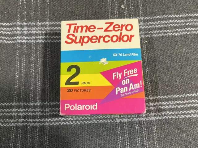 Vintage Polaroid Time-Zero Supercolor SX-70 Land Film 2pk Expired