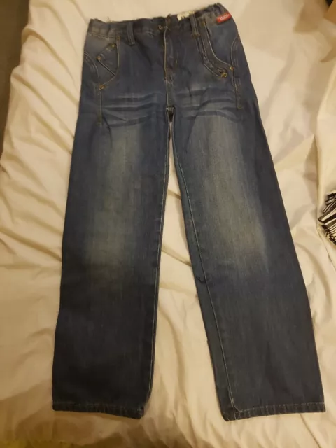 OUCH Boys blue denim jeans Size 10  EUC