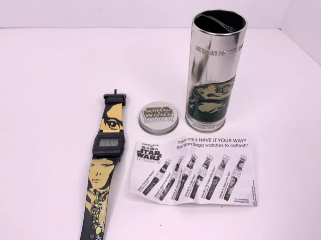 Star Wars Burger King Princess Leia Jaba The Hutt In Original Tin - New Battery