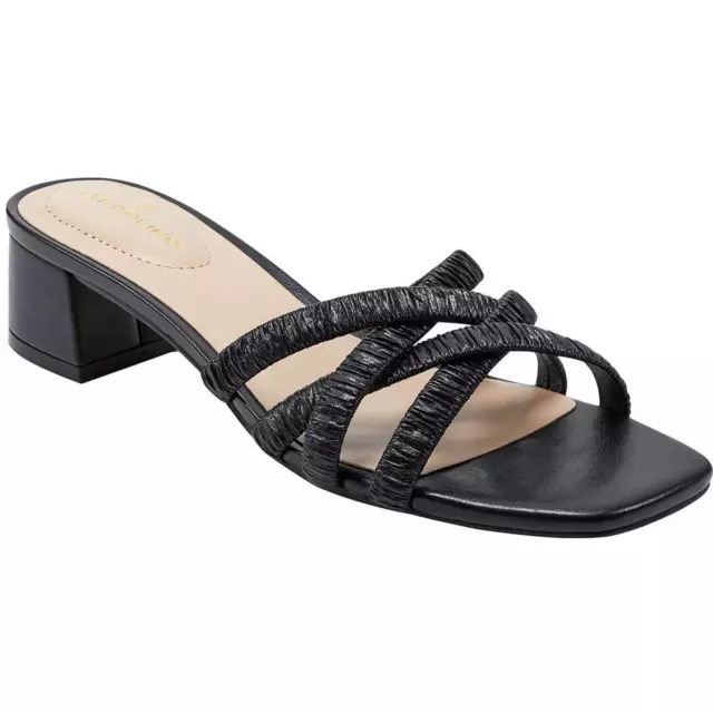 Bandolino Womens RunRun 3 Faux Leather Criss-Cross Slide Sandals Shoes BHFO 6557