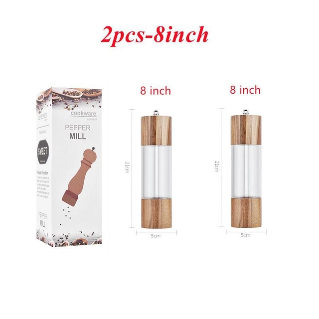 Transparent Pepper Grinder Ceramic Core Multipurpose Salt Milling Kitchen Tools