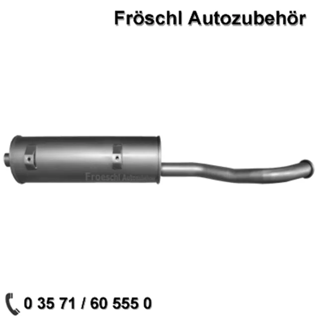 für Mercedes Unimog 45 mm Rohr End Endtopf Nach Schalldämp​fer Auspuff p*