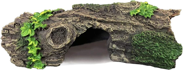 Aquarium Wood Ornament Fish Tank Trunk Decoration - Driftwood Decor with Cave fo