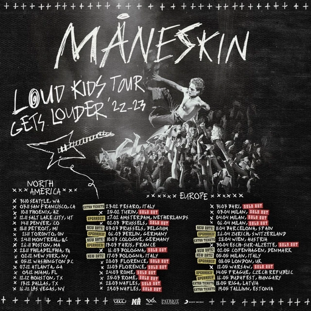 Maneskin 2 Biglietti Concerto Stadio Olimpico 20 Luglio 2023