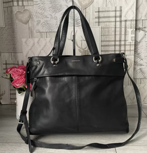 KAREN MILLEN BLACK Quilted Shoulder Bag. Brand New. 45.00