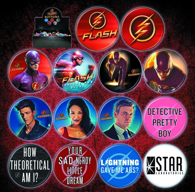 DC Comics The Flash TV Series Metal Button Group of 14 Ata-Boy YOU CHOOSE BUTTON