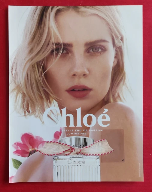 PUBLICITÉ DE PRESSE: Parfum CHLOE recto/verso papier glacé EUR 2,50