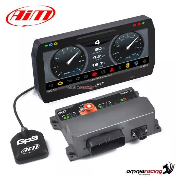 Kit PDM08 AIM Cruscotto digitale TFT D 10" Icons per auto con modulo GPS 400