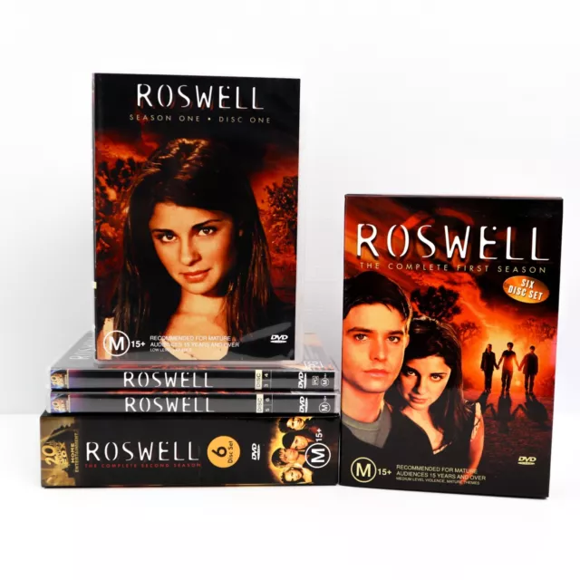 Roswell: Season 1 & 2 (DVD, 2001) Drama Romance Mystery Complete TV Series 1 & 2