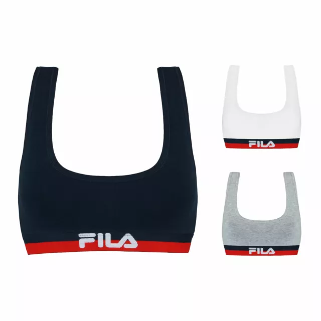 1er 2er Pack FILA Damen Racerback Bra Bustier Fitness Sport BH XS S M L XL