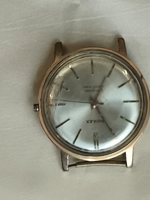 Montre Mécanique Ancienne Cernos 17 Rubis - Plaqué Or - Occasion Avec Défauts
