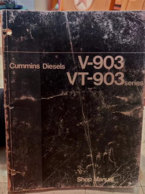 CUMMINS Factory Shop Manual V-903, VT-903 Series Diesel Engine Service Repair