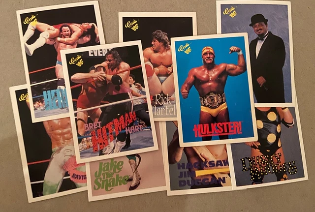 WWF WWE 1990 Classic Games Wrestling Trading Cards Series 1 Wwe Wcw ...