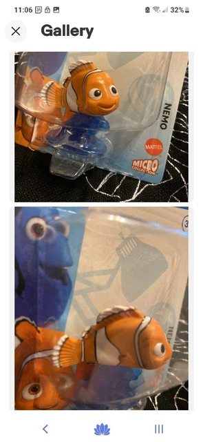 Finding Nemo Pixar Mattel Mini Figure Collectable Cake Topper Figurine - Nemo