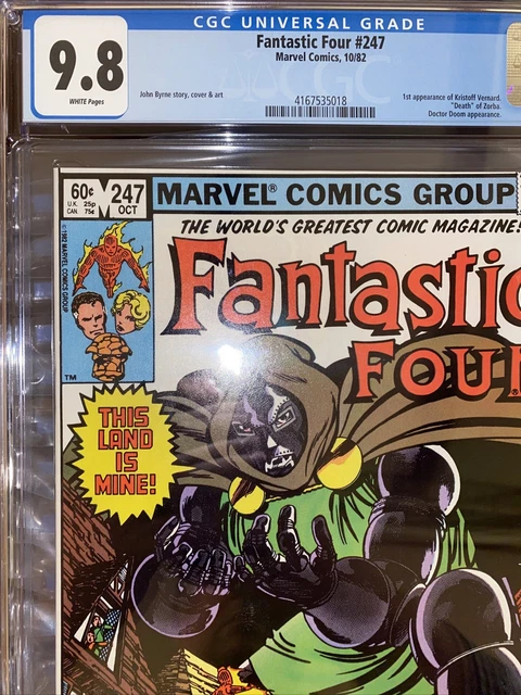 Fantastic Four 247 CGC 9.8 NM/M WP 1st Kristoff Vernard Doctor Doom Byrne Cover 2