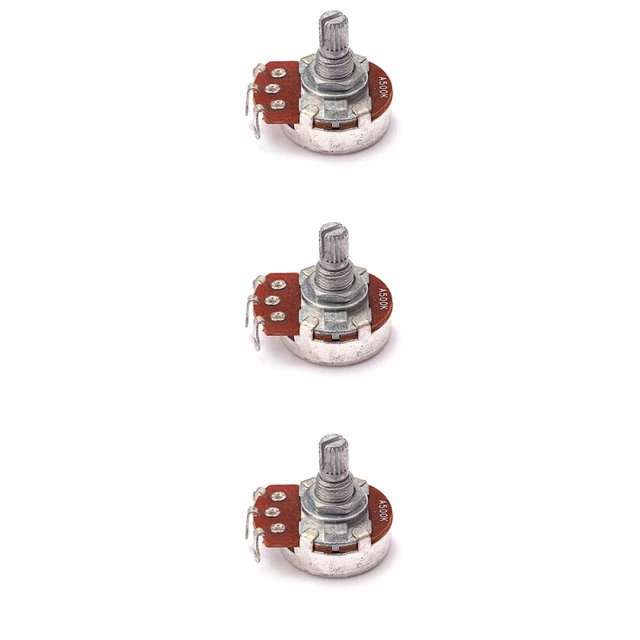 3 Count A500k Solder Lugs Guitar Potentiometer B500k Pearlescent Amplifier