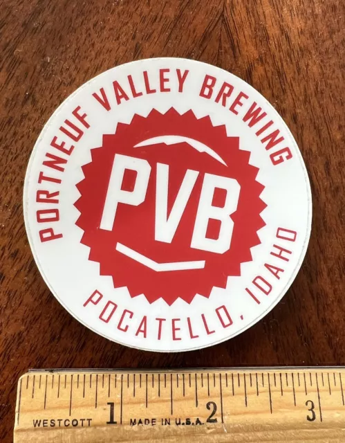 Portneuf Valley Brewery Beer Sticker Pocatello Idaho Brewing Decal Water Bottle