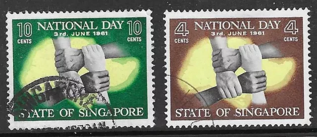 Singapore Sg61/2 1961 National Day  Used