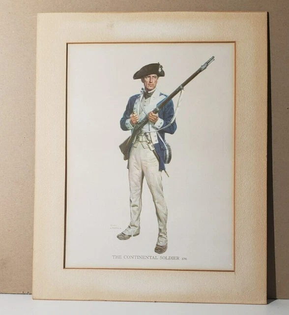 1962 Continental Insurance Companies  "Continental Soldier 1781" Tom Lovell  Art