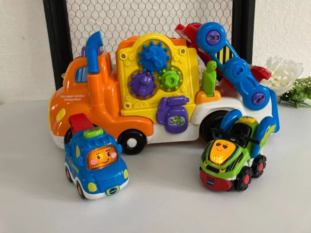 👿 Jouet Vtech Mon Super Camion Transporteur Tut Tut Bolides