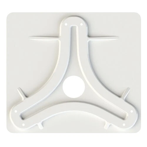 KING Jack/Omni Antenna Mounting Plate - White MB8200