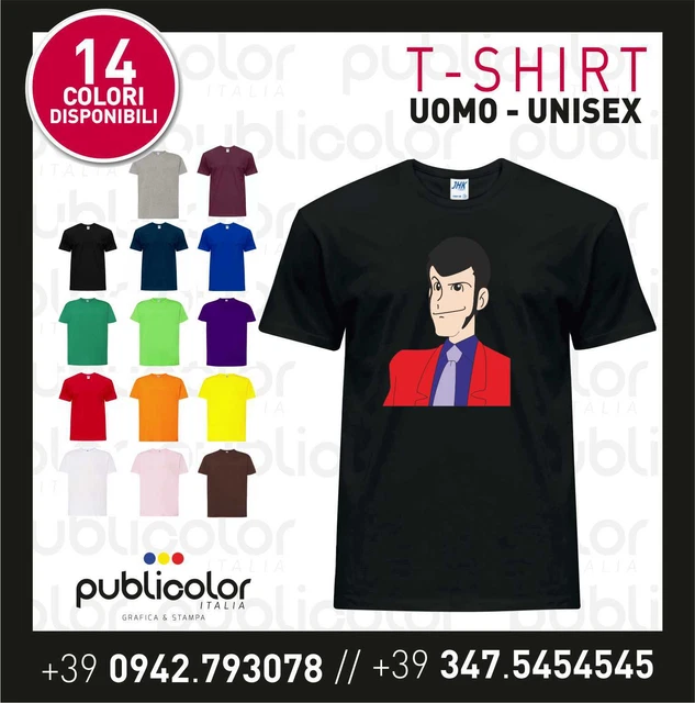 T-Shirt Maglietta Lupin 5 Magliette Personalizzabili Stampate