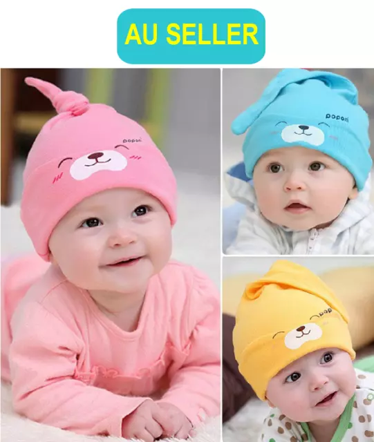 Newborn Baby Girls Boys Toddler Kids Winter Warm Knitting Hats Ski Beanie Cap