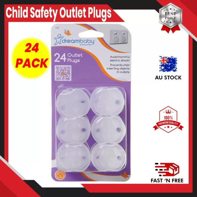 24x Baby Child Safety Power Board Covers Protective Socket Outlet Point Plug NEW