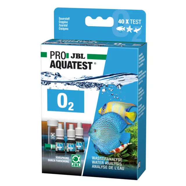 Proaquatest 02 Oxygène Test Rapide Étang de Jardin Eau Douce Mer Aquariums