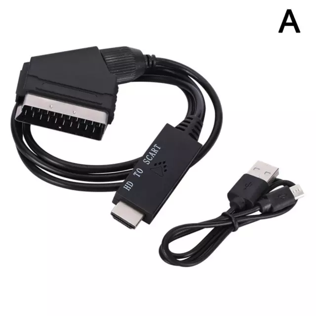 Câble convertisseur HDMI vers péritel Portable adaptateur Audio vidéo plomb 1M = 3