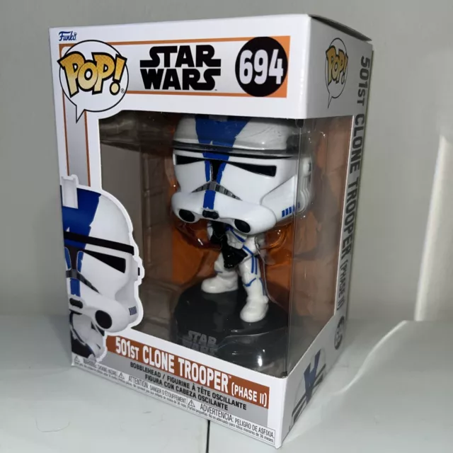 Funko POP! Star Wars - 501st Clone Trooper Phase II #694 + Protector MINT