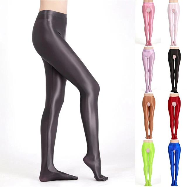Calze da donna calze tinta unita elastiche lingerie regolare lucida