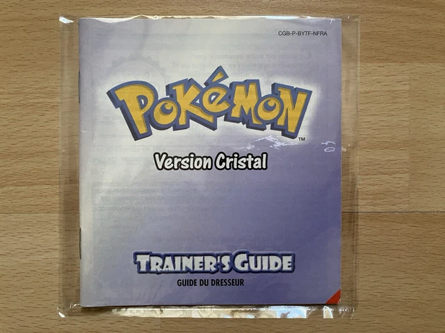 Pokémon Version Cristal - Game Boy Color - Jeu D'occasion Avec Boîte & Notice (état Correct, Fonctionnel)