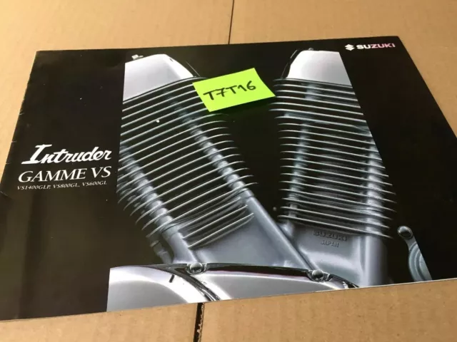 Suzuki Intruder gamme VS VS1400GLP VS800GL VS600GL prospectus catalogue brochure